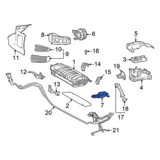 Lexus OE - Front Drive Motor Battery Compartment Cooling Fan Duct