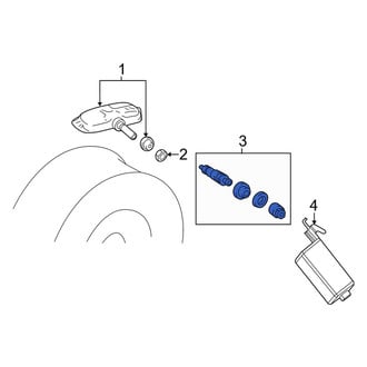 Lexus OE - Tire Pressure Monitoring System (TPMS) Sensor Service Kit