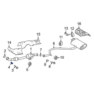 Lexus OE - Front Exhaust Bolt Spring