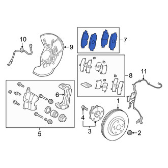 Lexus OE - Front Disc Brake Pad Set