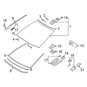 Lexus OE - Windshield Molding Clip