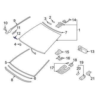 Lexus OE - Windshield Molding Rivet