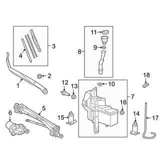 Lexus OE - Windshield - Wiper & Washer Components