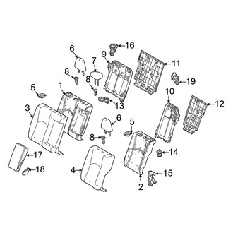 Lexus OE - Seats & Tracks - Rear Seat Components (Seat Back Components)
