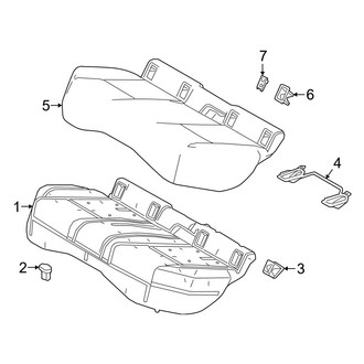 Lexus OE - Seats & Tracks - Rear Seat Components (Seat Cushion Components)