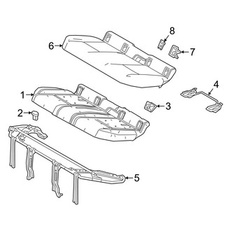 Lexus OE - Seats & Tracks - Rear Seat Components (Seat Cushion Components), (Base / F Sport)