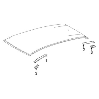 Lexus OE - Roof - Exterior Trim (W/O Sunroof)