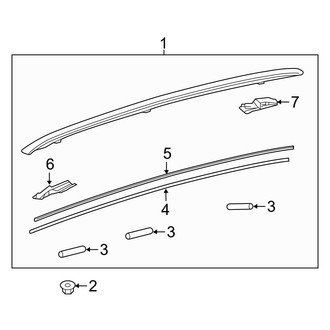 Lexus OE - Roof Rack (W/O Sunroof)