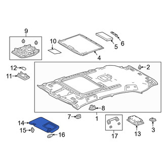 Lexus OE - Left Sun Visor