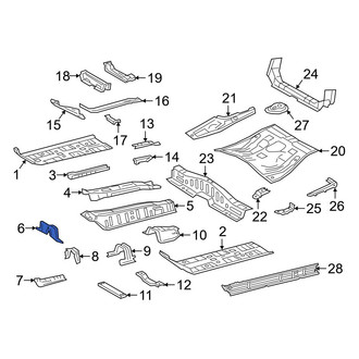 Lexus OE - Front Left Lower Firewall