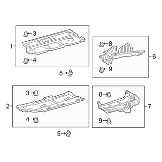 Lexus OE - Pillars, Rocker & Floor - Under Cover & Splash Shields