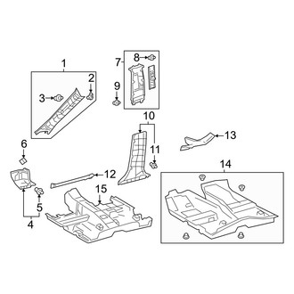 Lexus OE - Pillars, Rocker & Floor - Interior Trim