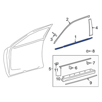 Lexus OE - Front Left Door Belt Molding