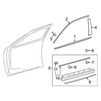 Lexus OE - Front Door - Exterior Trim