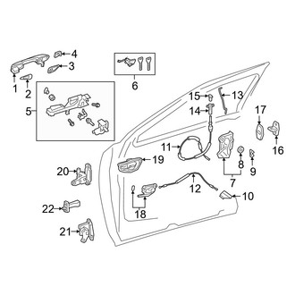 Lexus OE - Front Door - Lock & Hardware