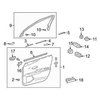 Lexus OE - Front Door - Interior Trim (Base / F Sport Design / F Sport Handling / Premium)