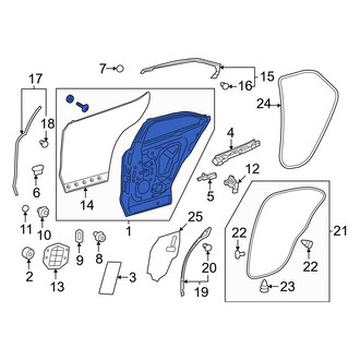 Lexus OE - Front Right Door Shell