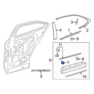 Lexus OE - Door Molding Clip