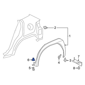 Lexus OE - Fender Liner Grommet