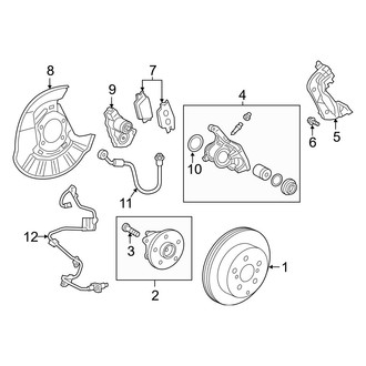 Lexus OE - Rear Suspension - Brake Components