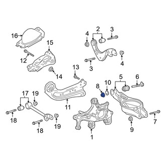 Lexus OE - Rear Lower Inner Suspension Control Arm Nut