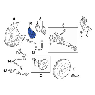 Lexus OE - Rear Parking Brake Actuator