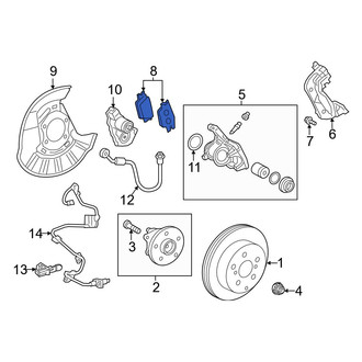 Lexus OE - Rear Disc Brake Pad Set