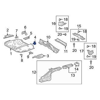 Lexus OE - Rear Floor Pan Reinforcement