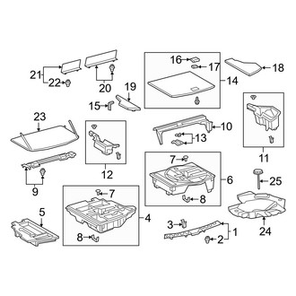 Lexus OE - Rear Body & Floor - Interior Trim
