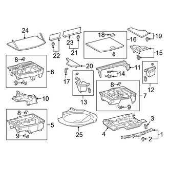 Lexus OE - Rear Body & Floor - Interior Trim (Base / F Sport)