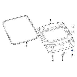 Lexus OE - Rear Lower Outer Liftgate Stop Bumper