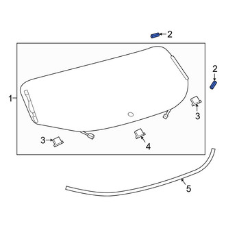 Lexus OE - Back Glass Spacer