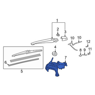 Lexus OE - Rear Wiper Motor