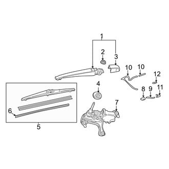 Lexus OE - Lift Gate - Wiper & Washer Components