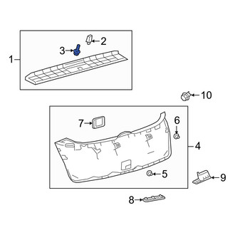 Lexus OE - Interior Rear View Mirror Cover Clip