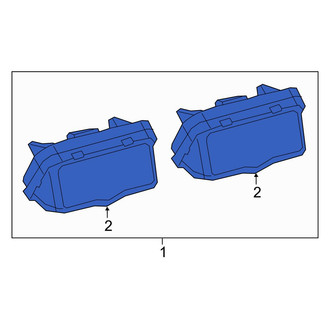 Lexus OE - Rear License Plate Light Assembly