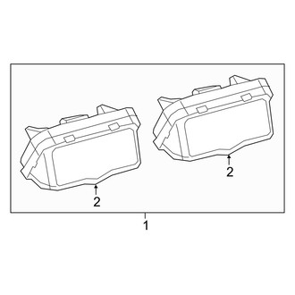 Lexus OE - Rear Lamps - License Lamps