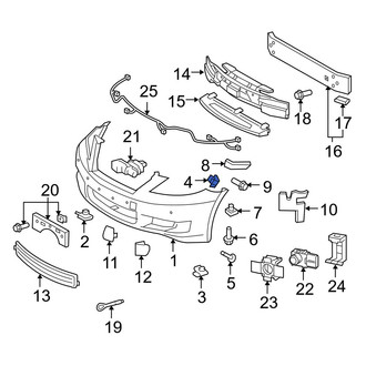 Lexus OE - Lower Bumper Cover Retainer