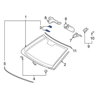 Lexus OE - Front Windshield Stopper