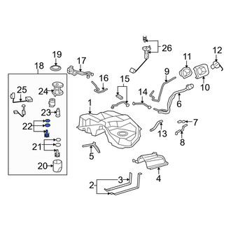 Lexus OE - Fuel Injection Pressure Regulator