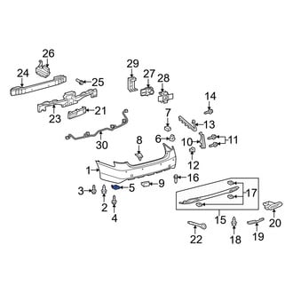 Lexus OE - Bumper Cover Nut