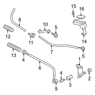 Lexus OE - Front Lamps - Washer Components