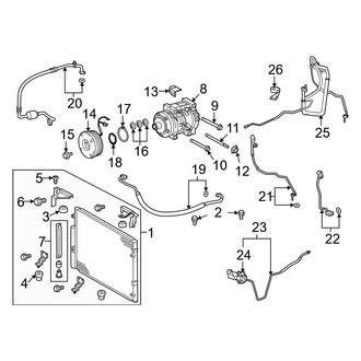 Lexus OE - Air Conditioner & Heater - Condenser, Compressor & Lines