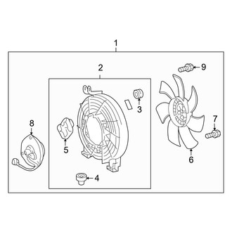 Lexus OE - Air Conditioner & Heater - Condenser Fan