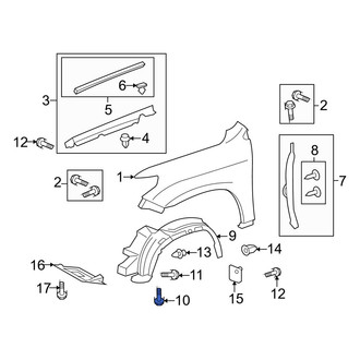 Lexus OE - Bumper Cover Screw