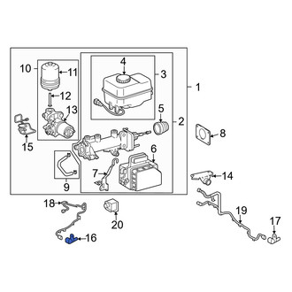 Lexus OE - Front Left ABS Wheel Speed Sensor