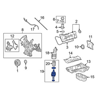 Lexus OE - Engine Oil Filter Housing Cover