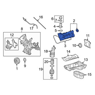 Lexus OE - Right Engine Valve Cover