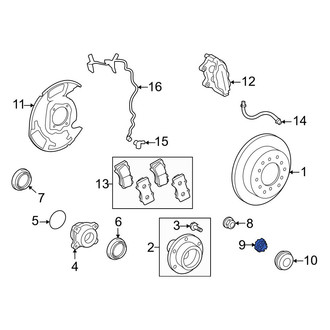 Lexus OE - Inner CV Joint Nut