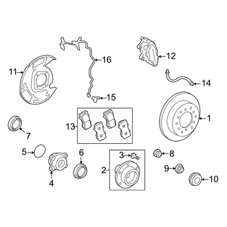 Lexus OE - Front Suspension - Brake Components